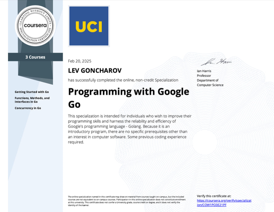 Programming with Google Go